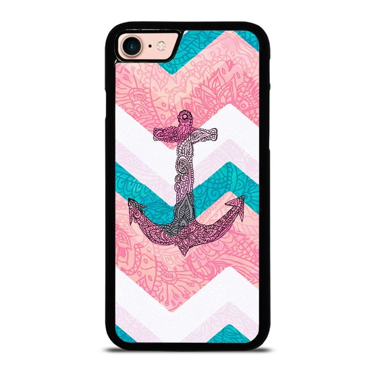 PAISLEY TRIBAL NAUTICAL ANCHOR iPhone 8 Case Cover