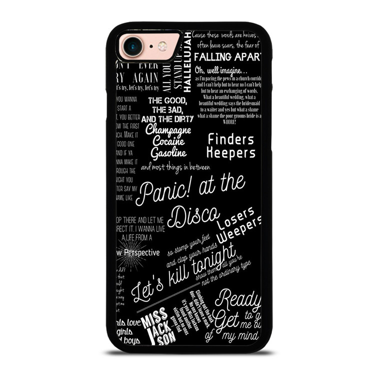 PANIC AT THE DISCO LYRIC iPhone 8 Case Cover