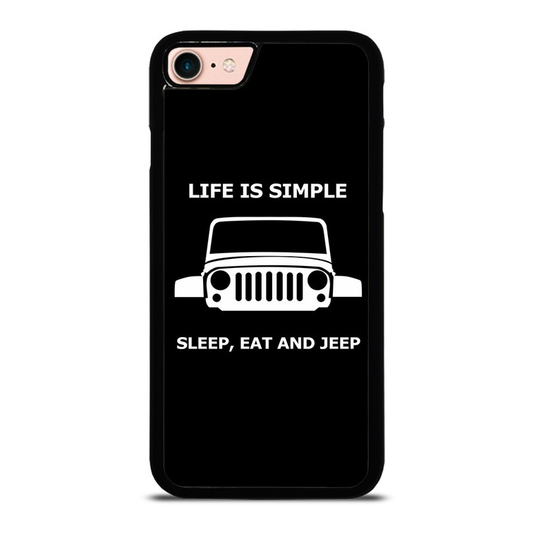 SLEEP EAT AND JEEP iPhone 8 Case Cover