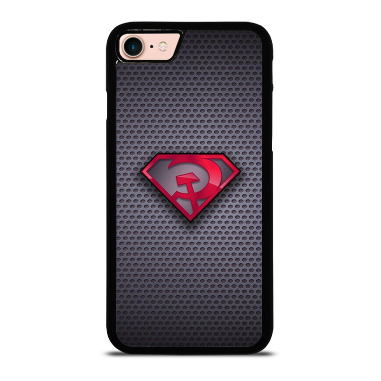 SUPERMAN RED SON LOGO CARBON iPhone 8 Case Cover