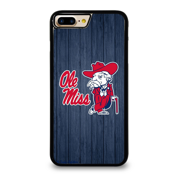 OLE MISS WOODEN LOGO iPhone 7 Plus Case Cover