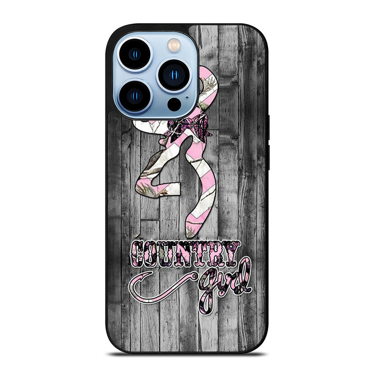 CAMO BROWNING PINK GIRL iPhone 13 Pro Max Case Cover