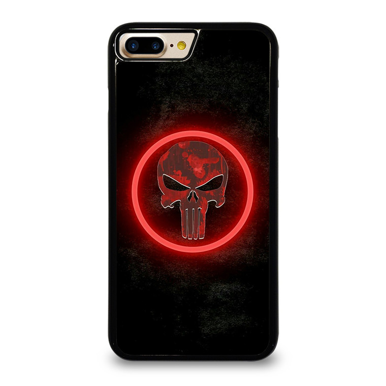 THE PUNISHER SKULL RED GLOW iPhone 7 Plus Case Cover