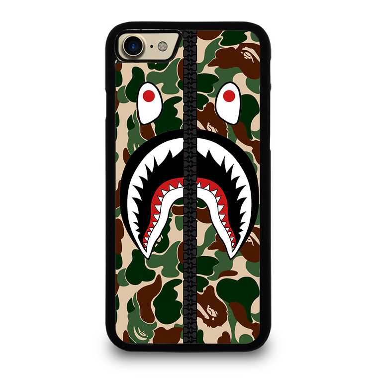BAPE SHARK CAMO ZIP iPhone 7 Case Cover