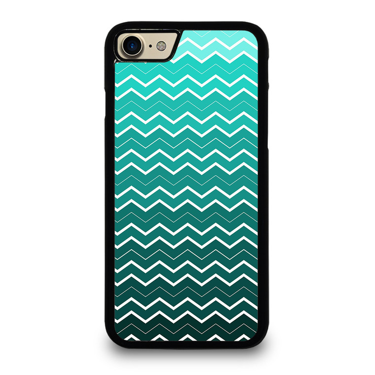 OMBRE TEAL CHEVRON iPhone 7 Case Cover