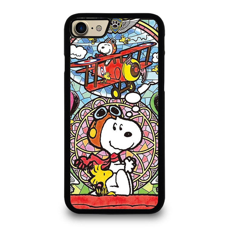 SNOOPY GLASS ART iPhone 7 Case Cover