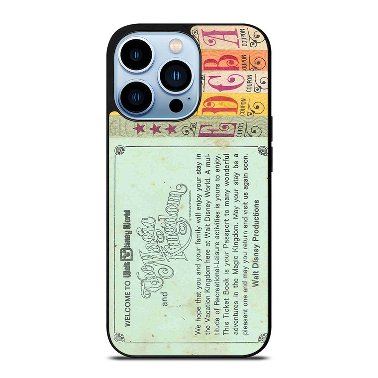 WORLD DISNEY TICKET BOOK iPhone 13 Pro Max Case Cover