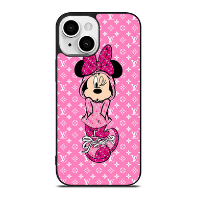 LOUIS VUITTON LV LOGO PINK MINNIE MOUSE iPhone 13 Mini Case Cover