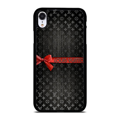 LOUIS VUITTON LV LOGO PATTERN RED RIBBON iPhone XR Case Cover