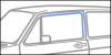 VW MK1 Roll-up Mitered Window Channel