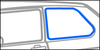 Rabbit/Golf 1 - Rear Quarter Window Seal LH Driver