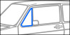 VW MK1 Front Quarter Window Seal Fixed Pair VW MK1 Front Quarter Window Seal Fixed Pair