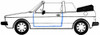 Cabriolet - MK1 Rabbit/Golf Convertible Door Seal - Driver