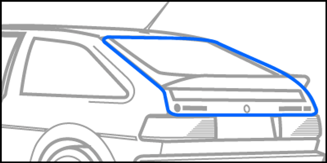 Scirocco MK2 - Rear Hatch Trunk Lid Seal