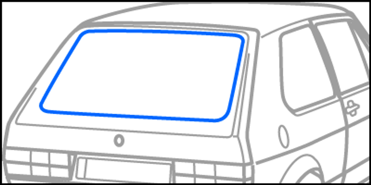 Rabbit/Golf 1 - Rear Hatch Glass Seal (CAL Style) Rabbit/Golf 1 - Rear Hatch Glass Seal (CAL Style)