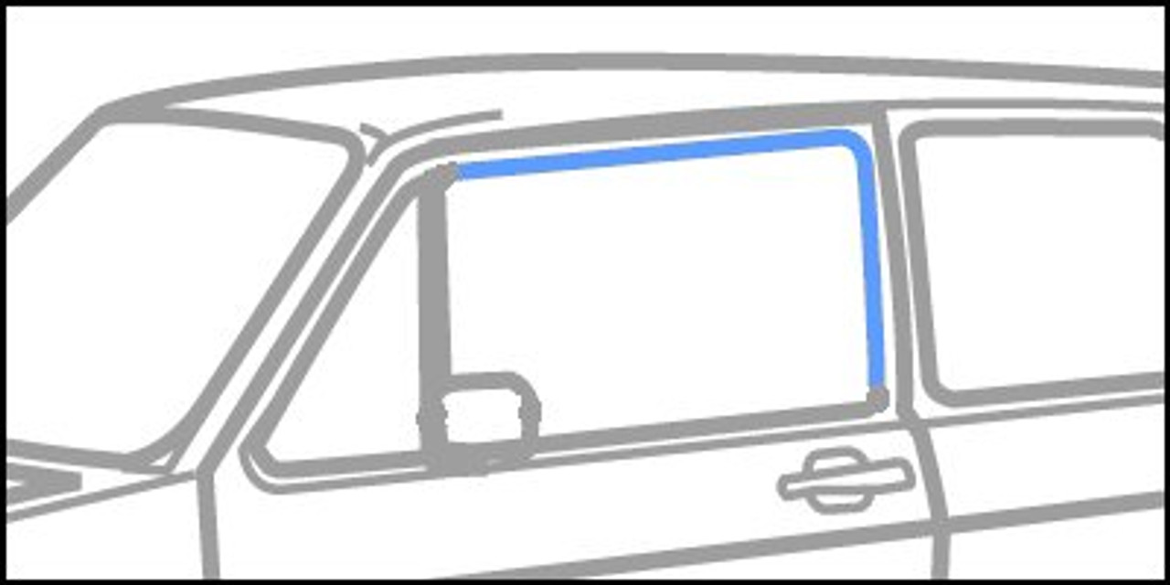 VW MK1 Roll-up Mitered Window Channel VW MK1 Roll-up Mitered Window Channel