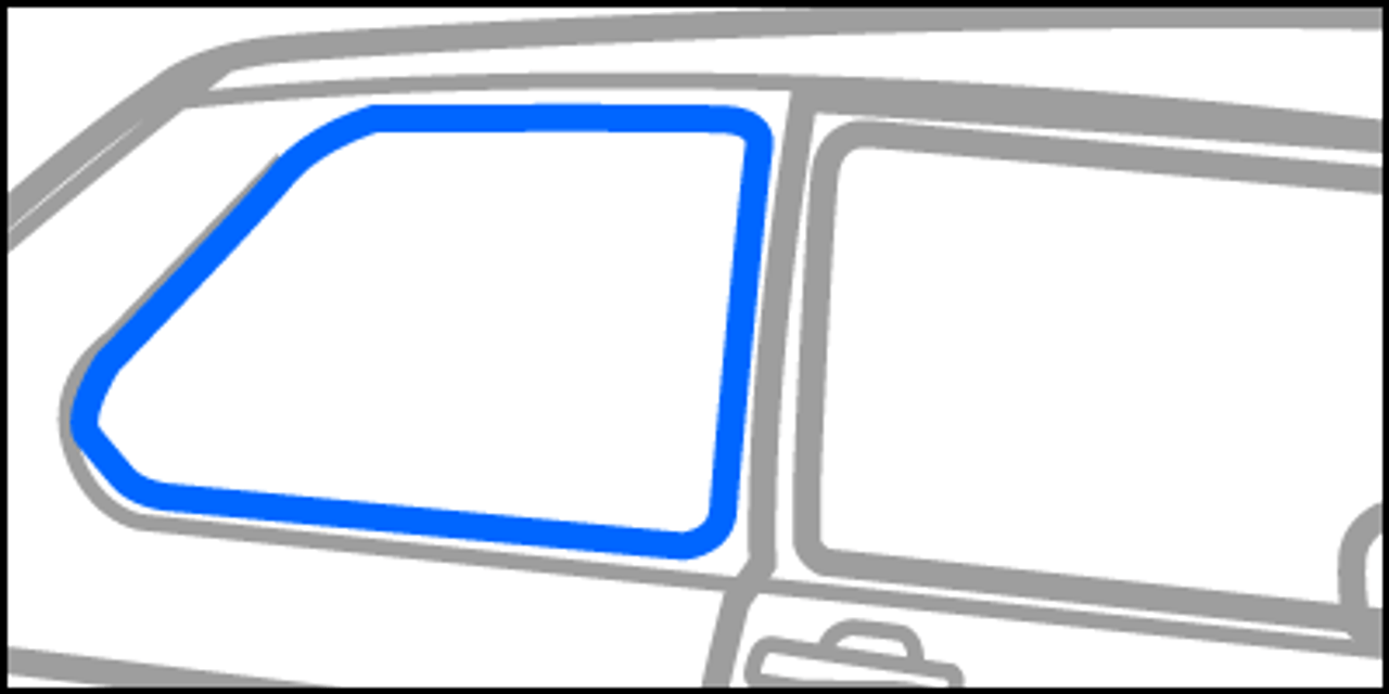 Rabbit/Golf 1 - Rear Quarter Window Seal RH Passenger