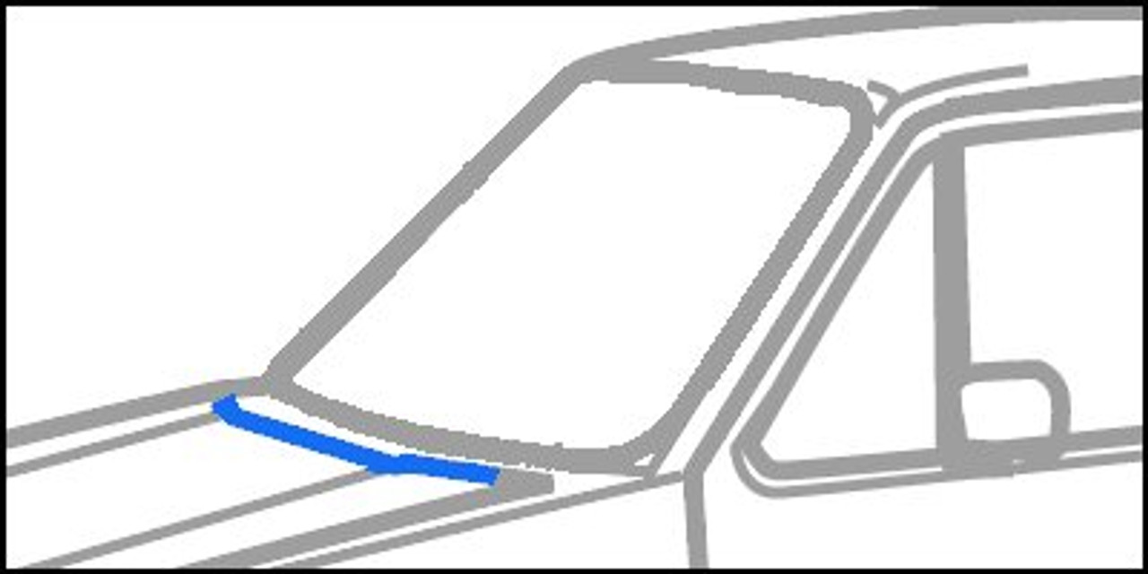 Jetta MK 1 - Rain Tray To Hood Seal