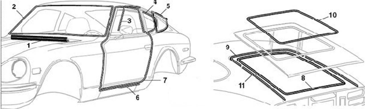 Datsun 280Z Basic OEM Style Seal Kit