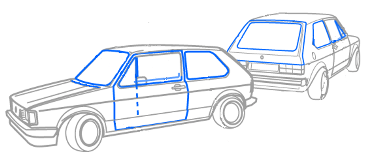 Rabbit / Golf MK1 2 Door CAL Style Kit