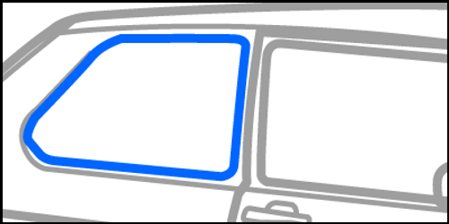 Rabbit/Golf 1 - Rear Quarter Window Seal RH Passenger