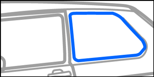 Golf 2/GTI 2 Coupe - Rear Quarter Window Seal LH Drivers