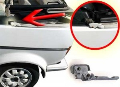 Cabriolet MK1 Rabbit/Golf Convertible LH C-Post Corner Molding Cabriolet MK1 Rabbit/Golf Convertible LH C-Post Corner Molding