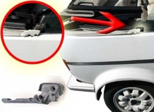Cabriolet MK1 Rabbit/Golf Convertible RH C-Post Corner Molding Cabriolet MK1 Rabbit/Golf Convertible RH C-Post Corner Molding
