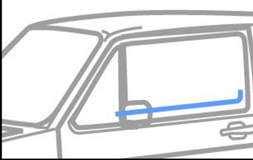 Caddy/Rabbit Pick Up - Inner Window Scraper RH (Passenger)