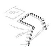Datsun 300ZX 1990-1996 T-Top Seal LH Drivers - VintageRubber