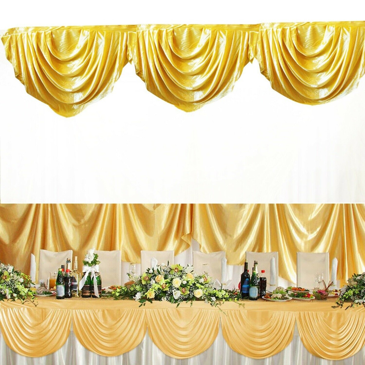 Shop Royal Blue Ice Silk Satin Wedding Backdrop