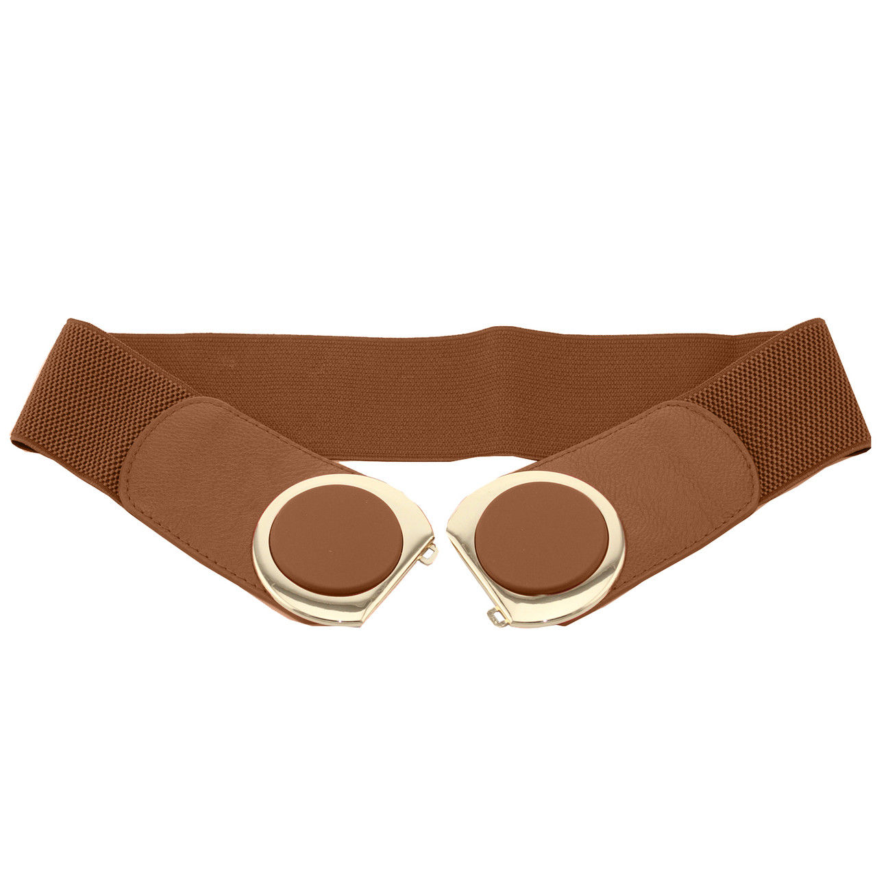 brown elastic belt