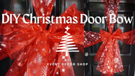 How To Make a Christmas Door Bow