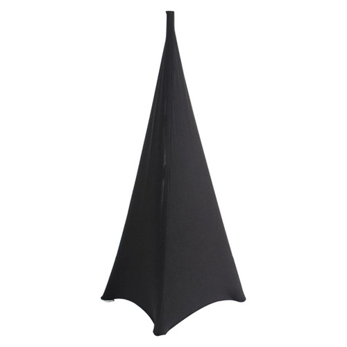 Triple-Sided Spandex Tripod Triangular Speaker Covers - Black