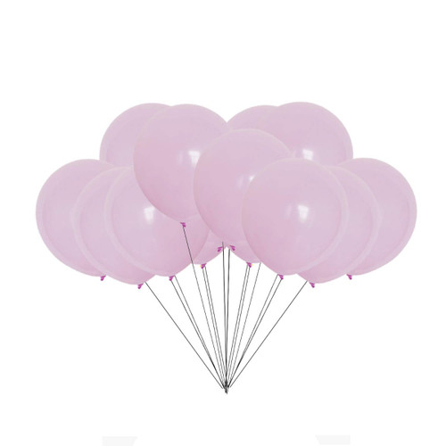 100x 10" Helium-Quality Latex Pastel Party Balloons - Light Purple