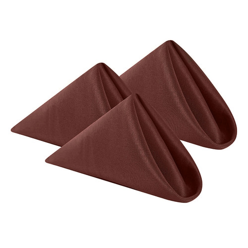 20" Polyester Table Napkin - Chocolate