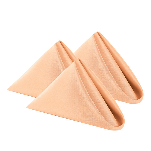 20" Polyester Table Napkin - Peach