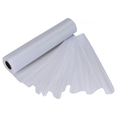 25m x 29cm Organza Sheer Roll - White