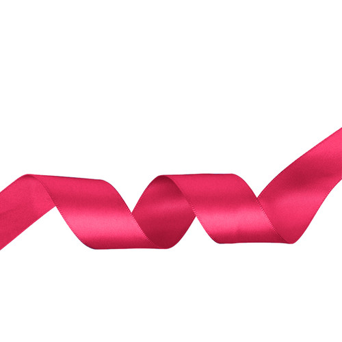 10m Double Sided Satin Ribbon - Hot Pink