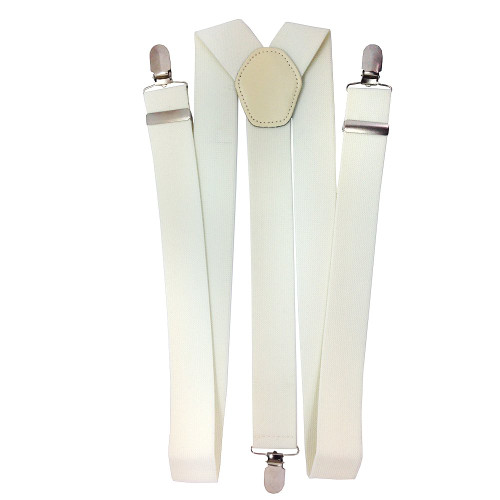 Ivory Braces for Troursers with Clip On - 50mm