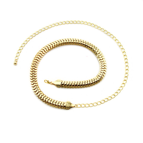 Waist Chain Belt with Scales - Gold