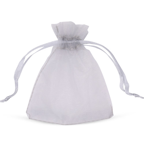 Organza Bags - 7cm x 9cm - 100pcs - Silver