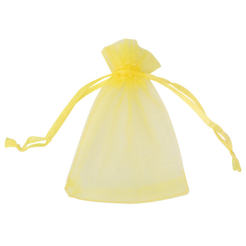 Organza Bags - 7cm x 9cm - 100pcs - Yellow