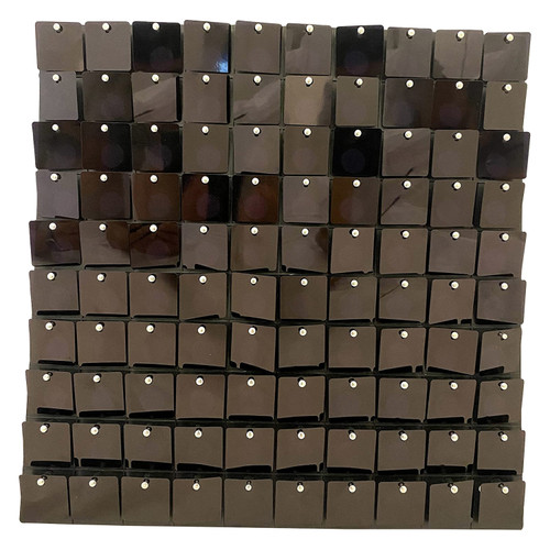 Square Sequin Wall Backdrop Panels - Black