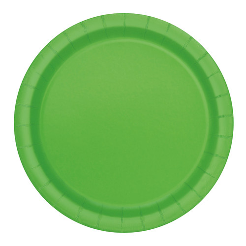 Lime Green - Round Plates