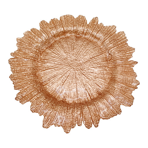 13" Round Charger Plate - Vintage Rose Gold