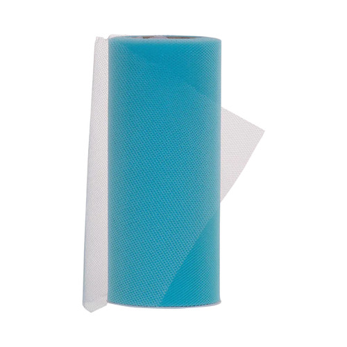 6" Tulle Fabric Roll - Turquoise Aqua