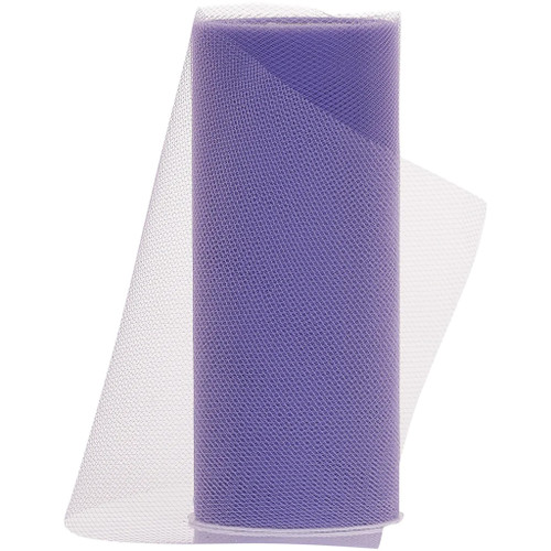 6" Tulle Fabric Roll - Light Purple (25 yards)