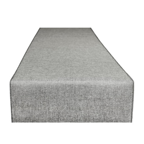 33cm x 275cm Hessian Linen Table Runner - Grey