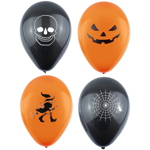 12PC HALLOWEEN BALLOONS